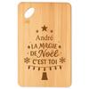 Planche À Découper - PLANETEE - André Magie De Noël Sapin - Bambou - Gravé - Design Festif