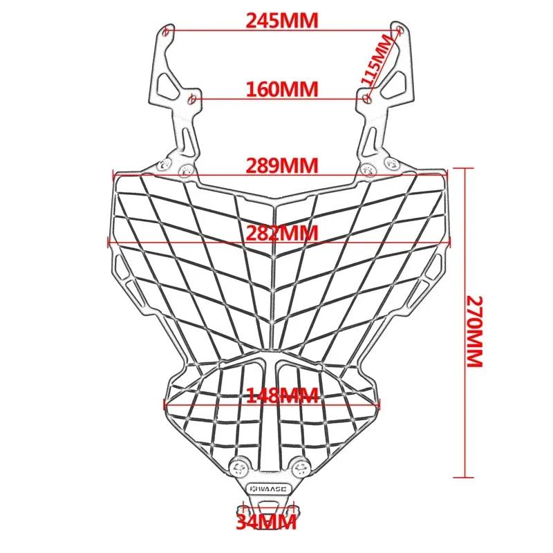 Motorbike NC750 NC750X Headlight Head Lamp Light Grille Guard Cover Protector For Honda NC 750 X DCT 2021 2022 2023 2024