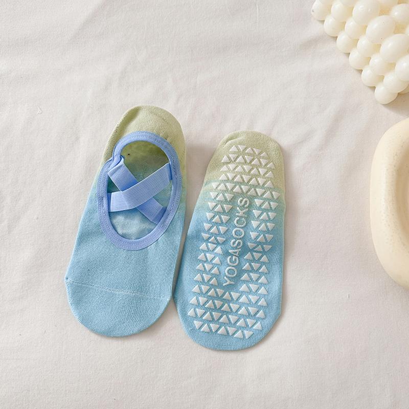Хлопковые невидимые носки-лодочки градиентного цвета, профессиональные противоскользящие носки для фитнеса, йоги, носки для пилатеса, спортивные носки для тренажерного зала и фитнеса