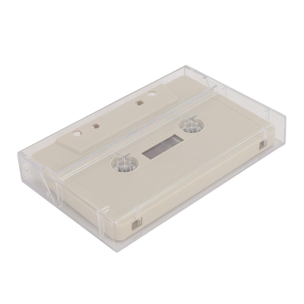 Blank Cassette Tape 45 Minute Premium Sound Empty Cassette Tape with Clear Case for Sound Music Recording