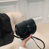 Elegant Pu Leather Saddle Shoulder Bag For Women With Unique Street Style Appeal