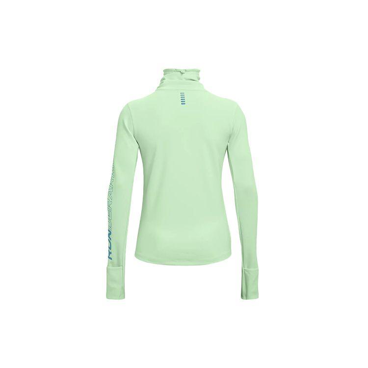 Under Armour Футболка для бега с воронкообразным вырезом, женские топы, зеленая 1365636-335