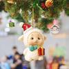 Рождественские подвесные украшения в виде животных 3D мультфильм Санта-елка Лось Медведь Собака Кошка Банни Овца Многоразовые рождественские елочные украшения Подвеска Праздничные принадлежности Подарок