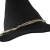 Halloween Black Witch Hat Masquerade Party Cosplay Costume Accessory Pointed Wide Brim Hemp Rope Felt Wizard Hat Party Supplies