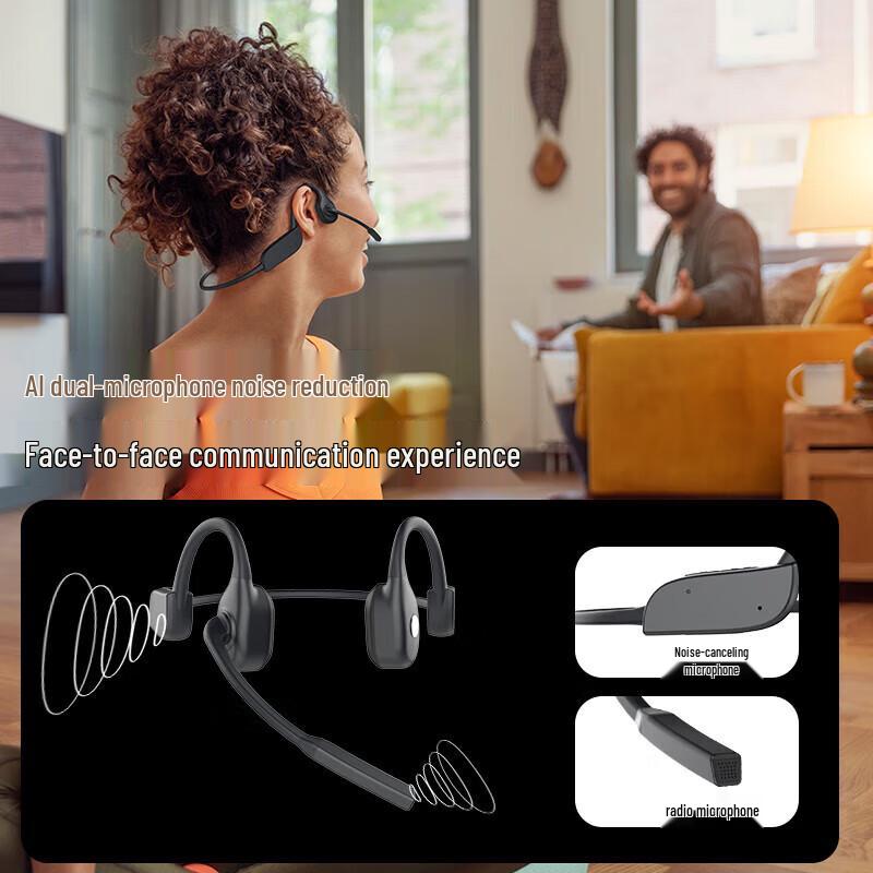 Philips TAN5609 Bone Conduction Bluetooth Headset with Rotating Mic