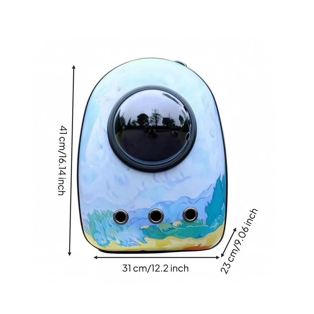 Bubble Window Pet Carrier Oxford Cloth Astronaut Backpack Hardshell