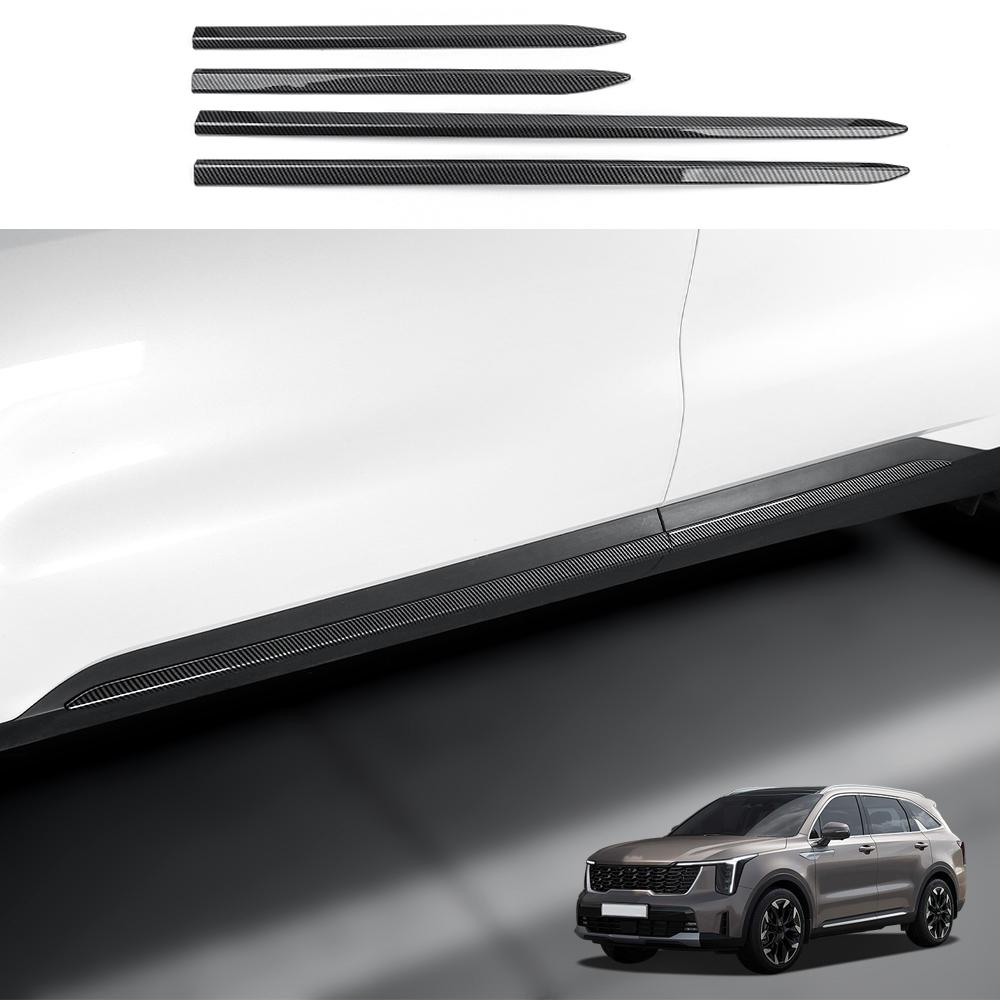 Для Kia Sorento MQ4 2026-2026 Тюнинг Центральная консоль из углеродного волокна Кнопки стеклоподъемника Воздуховод Центральный Декоративные накладки на двери Аксессуары LHD