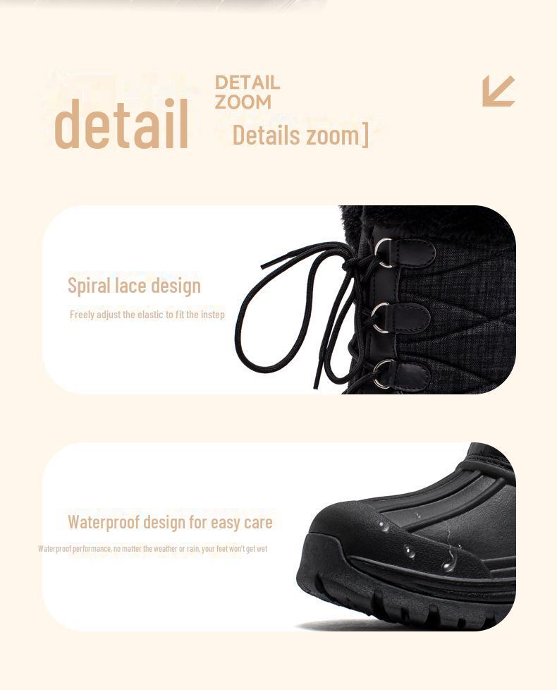 Мужские зимние ботинки Habibear для сноуборда — мягкие, теплые, с большой головой