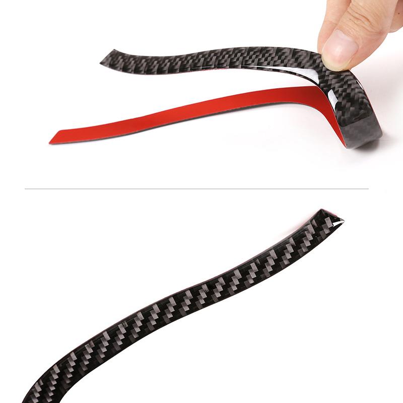 Автомобильная внутренняя панель из углеродного волокна на руле, кнопка переключения, накладка для VW Touareg 2011 2012 2013 2014 2015 2016 2017