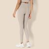 Amazon Essentials Taupe Long Length with High Super Perfect for and the Size L Women's Leggings, Pockets, Waist, Moisture-Wicking Fabric, Breathable,