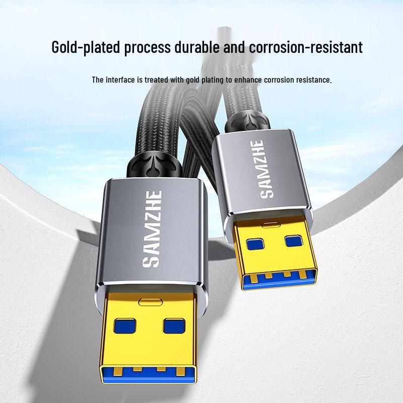 ShanZe Двухголовочный USB 3.0 удлинительный кабель Male-to-Male для мобильных жестких дисков