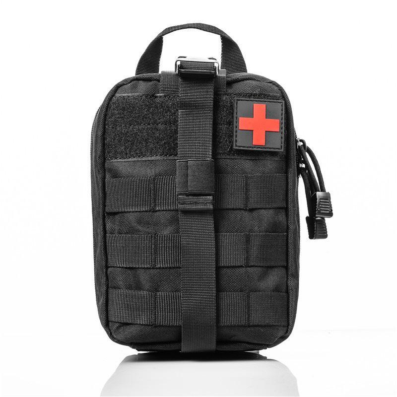 “Tactical Camo Outdoor Medical Bag - Multifunctional Emergency & First Aid Kit”