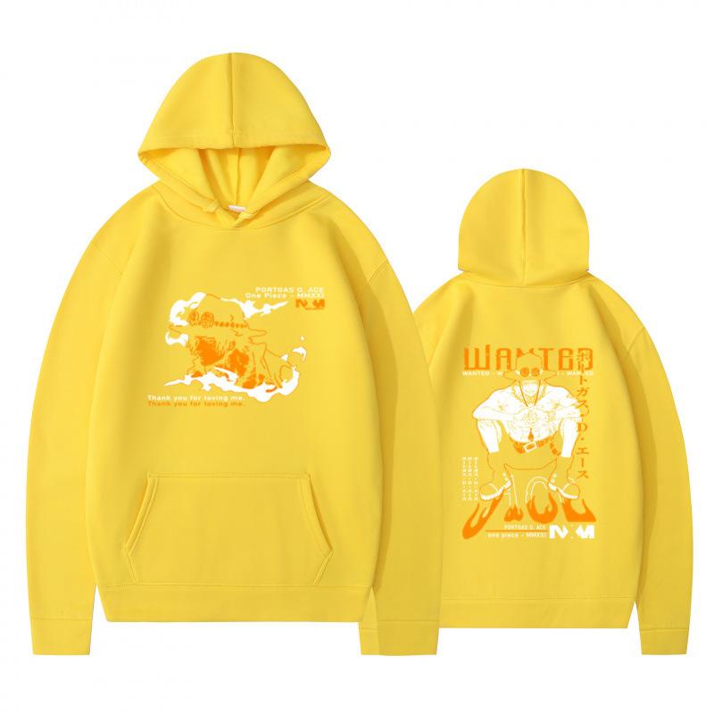 Autumn Winter Fashion Casual Hoodie Cartoon Anime Character Double Sided Printed Men's Loose Comfortable Sports Hoodie