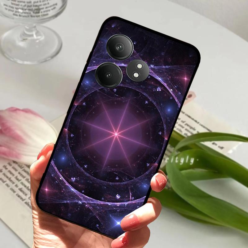 Для Realme GT 6 GT6 Чехол Ударопрочный Мягкий ТПУ Силиконовый Чехол для Телефона Для Realme GT 6T Capa Realme GT6 GT6T Мультяшный Матовый Бампер