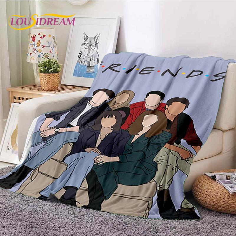 Latest Friends Classics TV 3D Soft Flannel Blankets,Throw Blanket Comfortable Blanket for Picnic Beds Sofa Home Bedroom Gift Kid