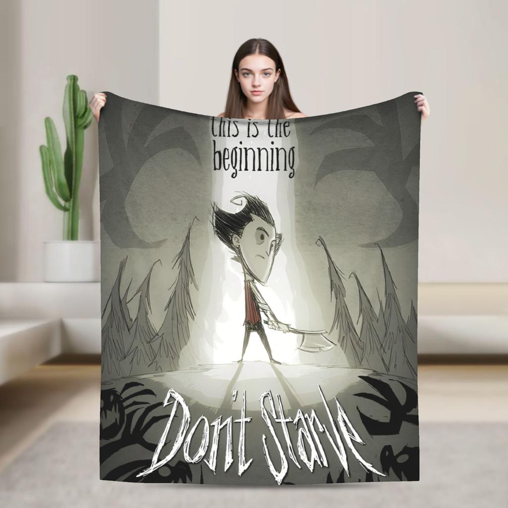 Don't Starve Survival Game Velvet Throw Fashion Blankets Monsters for Rug Piece Knitted Fashion Blanket Office Lightweight Breathable