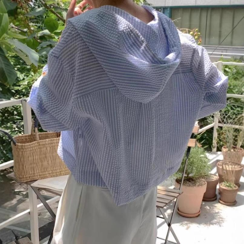 Женская рубашка летняя модная солнцезащитная с длинным рукавом повседневная