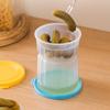 Dry-Wet Separation Pickle Vegetable Jar Hourglass Type Pickled Juice-Separation Food Filter Container Ideal For Storing Pickles
