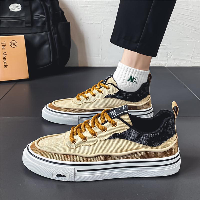 Мужская обувь повседневная обувь 2024 года мужская обувь лето новый модный тренд универсальные туфли на плоской подошве с низким верхом