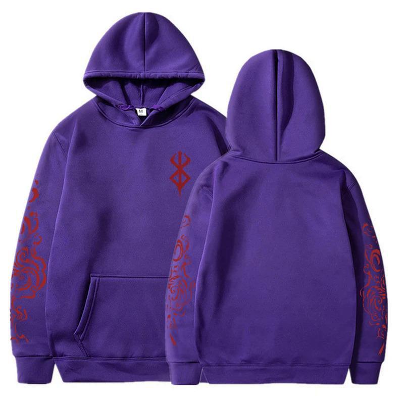 Anime Berserk Acid Hoodies Printed Men Hoodies