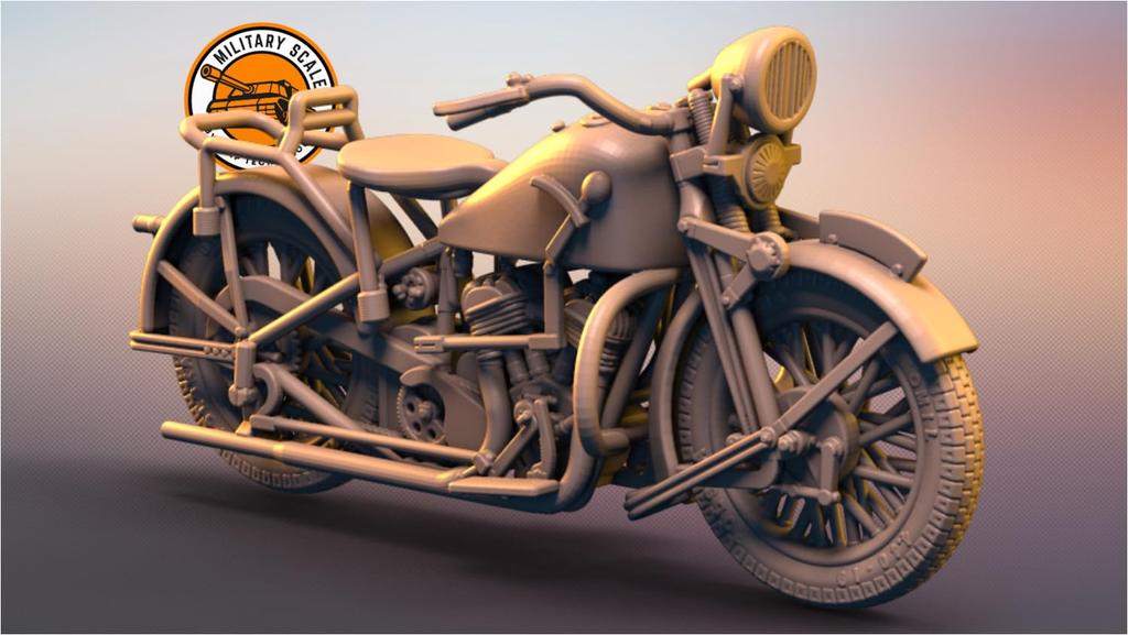 IDAP Technology Масштаб 1/48 Польский Военный Мотоцикл Sokol 1000 Набор для 3D-печати PD48173