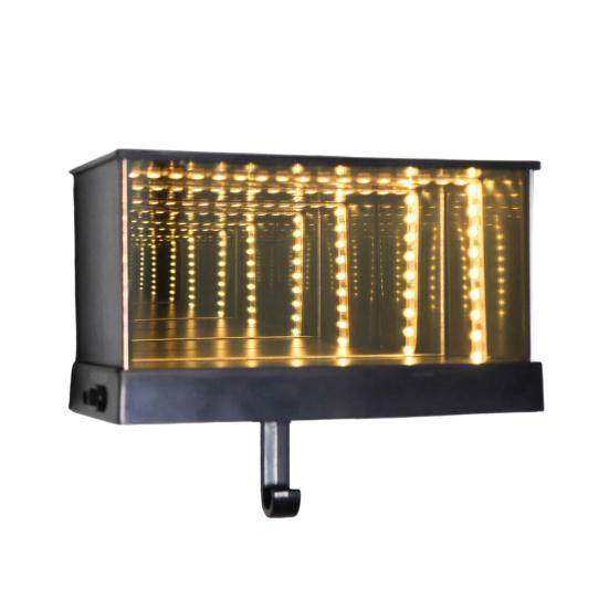 1/2 шт. Светодиодный светящийся держатель для ключей от гаража автомобиля, настенный, зеркальный, держатель для ключей от гаража, декоративная вешалка для ключей для дома, офиса, прихожей