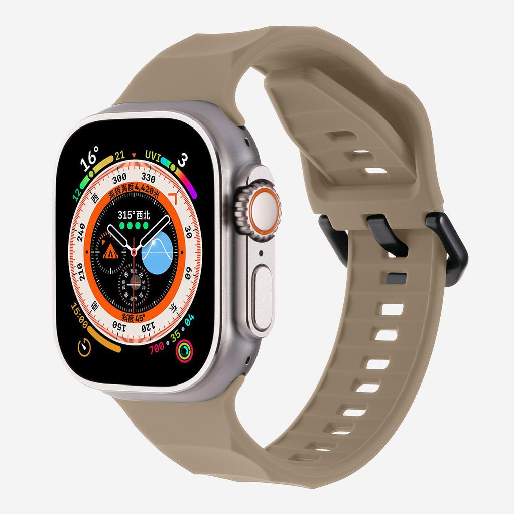 Мягкий силиконовый ремешок для Apple Watch Ultra 3/2 49 мм 46 мм 45 мм 44 мм 42 мм 40 41 мм Спортивный браслет iWatch Серия 11 10 9 8 7 5 SE 3