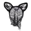 Sexy Lace Cat Ears Veil Headbands Black Hairbands Eye Mask Anime Cat Girl Cosplay Hair Accessories For Women Girls Christmas