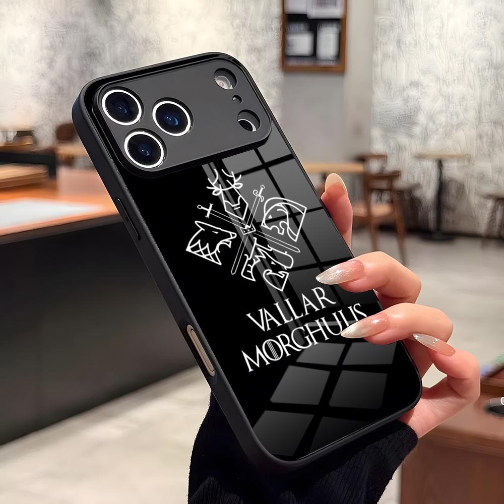 Winter Coming Stark Phone Case Glass For IPhone17 Air 16 15 17 14 Fresh Pro Max 13 12 11 X XS XR Plus For Samsung S 25 24 23 22