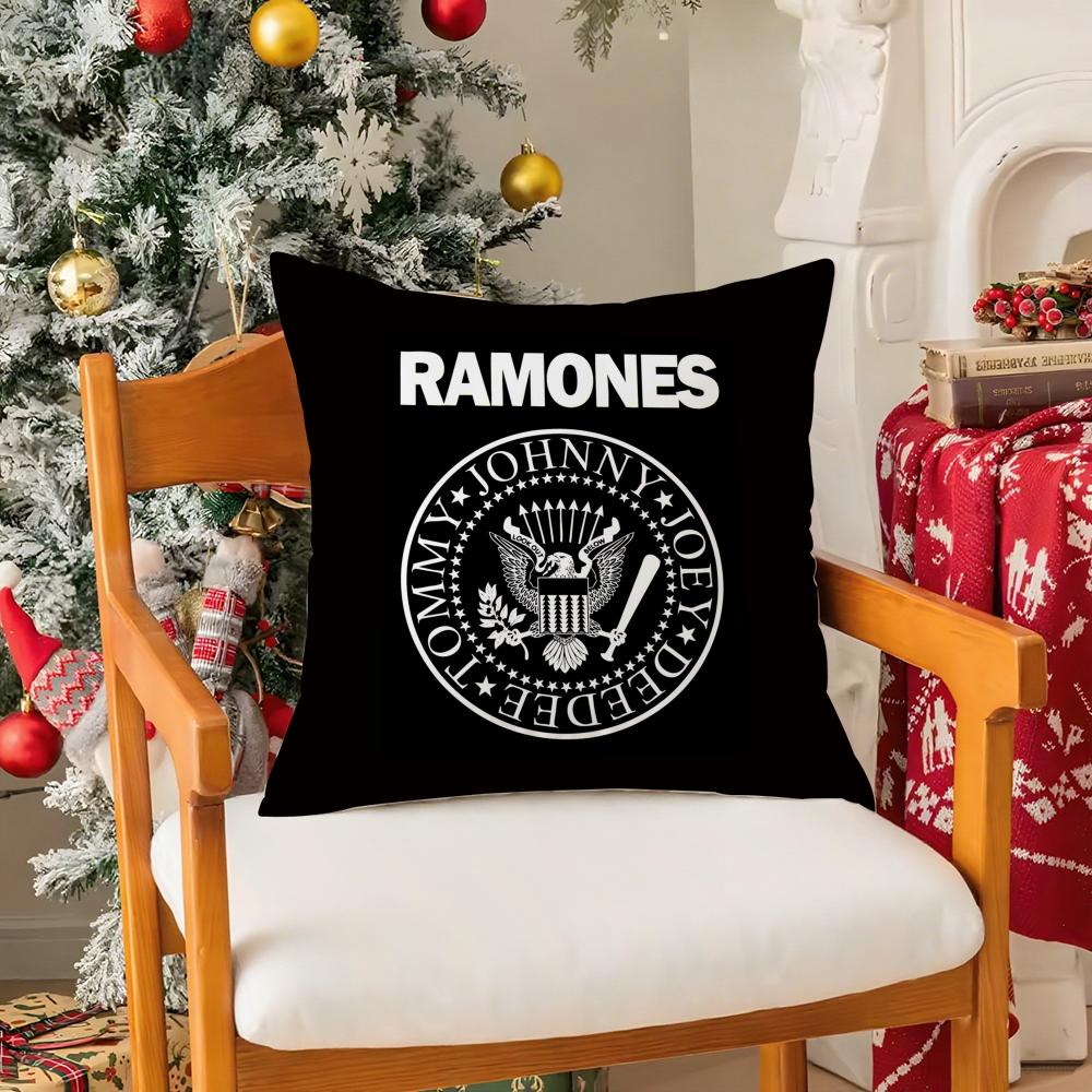 Панк Домашний Декор R-Ramones Наволочка Шелковистый Короткий Плюш С Невидимой Молнией Пылезащитный Чехол На Подушку Дивана Для Домашнего Декора