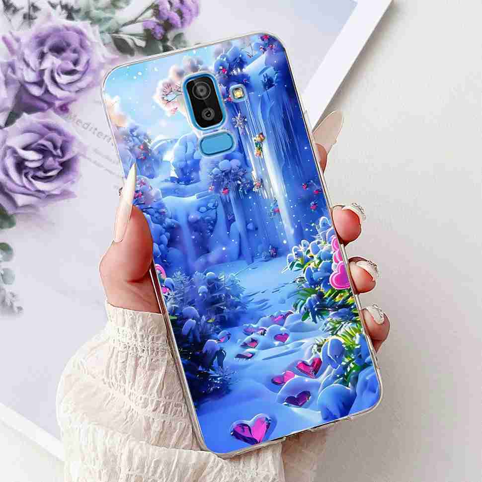 Для Samsung Galaxy J8 2018 6.0" Чехол Новый Модный Дизайн с Рисунком Мягкий Силиконовый TPU Чехол Для Samsung j8 J8 2018 Защитные Чехлы