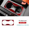 For SEAT Leon 2013 2014 2015 Real Soft Carbon Fiber Sticker Car Gear Cup Holder Frame Trim LHD RHD Interior Accessories