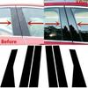 For Jeep Cherokee KL 2014-2023 Glossy Black Car Door Window Pillar Center Post Trim Stickers Auto Styling