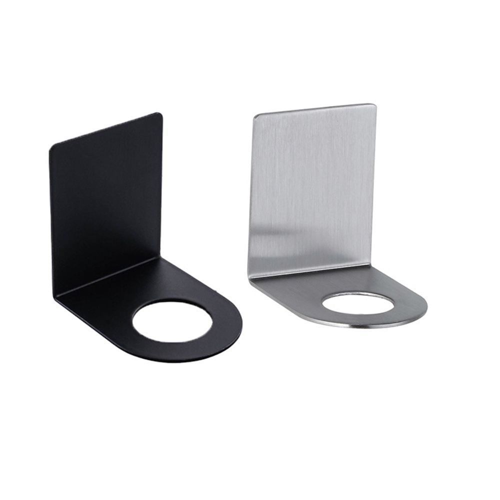 Stainless Steel Bottle Hanger Stand Free of Punch Wall Mounted Metal Hook Soap Bottle Holder