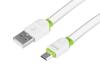 Charging and Syncing Cable, Silicone Flat, 200 Cm, USB > Micro USB