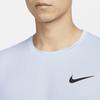 Nike Футболка Pro Dri-Fit Solid Logo с круглым вырезом и коротким рукавом, мужские топы, кобальтово-синие CZ1182-479