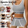 A Comfortable, Fitted, Breathable, Soft, Threaded, English Edge Patchwork Bra Set