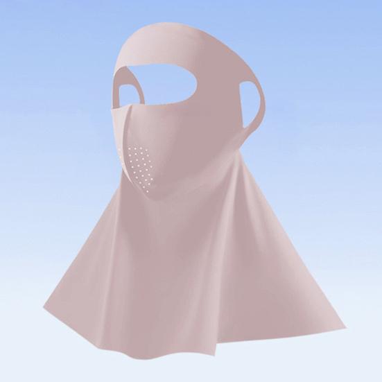Защитная маска для лица Однотонная Регулируемая посадка Превосходная воздухопроницаемость Защита от солнца Растягивается Защита от УФ