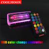 1-3PCS RGB Light Remote Dimmer DC12V 5A LED Color Intelligent Controller 10x6Pin Fan Port 2x4Pin Light Bar Port for RGB Fan