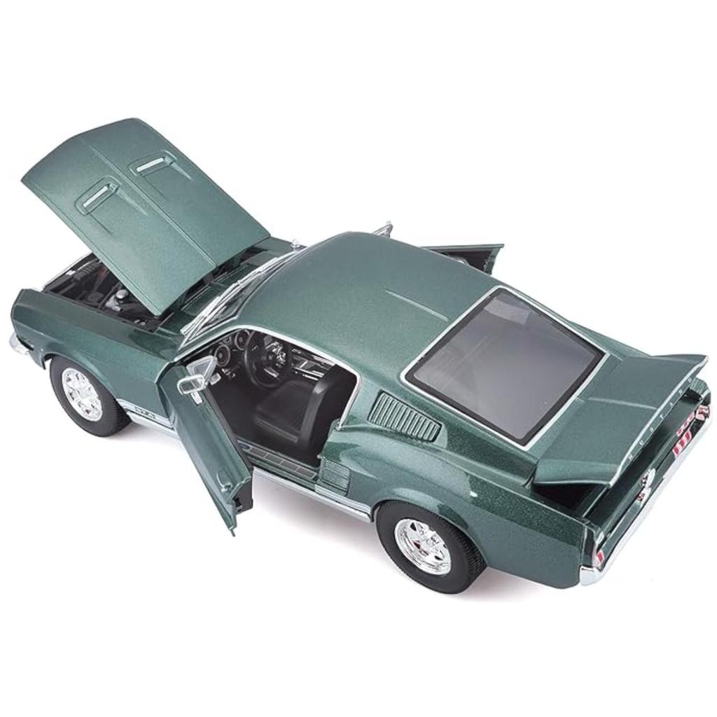 Steve McQueen Brit 1967 Ford Mustang GTA Fastback GR Color! 1/18 [Diecast Car, Ford, Mustang, BULLITT, Maisto, Minicar]
