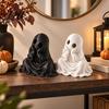 Декоративный привидение для вечеринки на Хэллоуин 3D Фигурка с подбородком Жутко Милая Печатная Фигурка Декор для стола Фигурка Забавное украшение Для дома и стола
