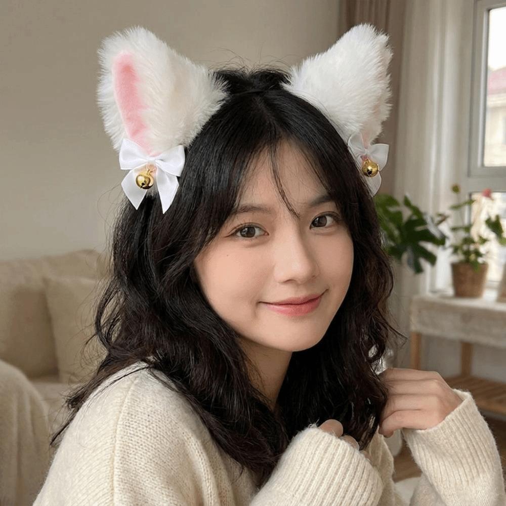 Furry Cat Ear Headband Sweet Lolita Ears Headwear Costume Headband Anime Headband Themed Parties