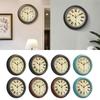 Wall Clock 12'' Stylish Non Ticking Clocks Easy To Read Roman/Arabic Numerals for Bedroom Kitchen Office Decoration