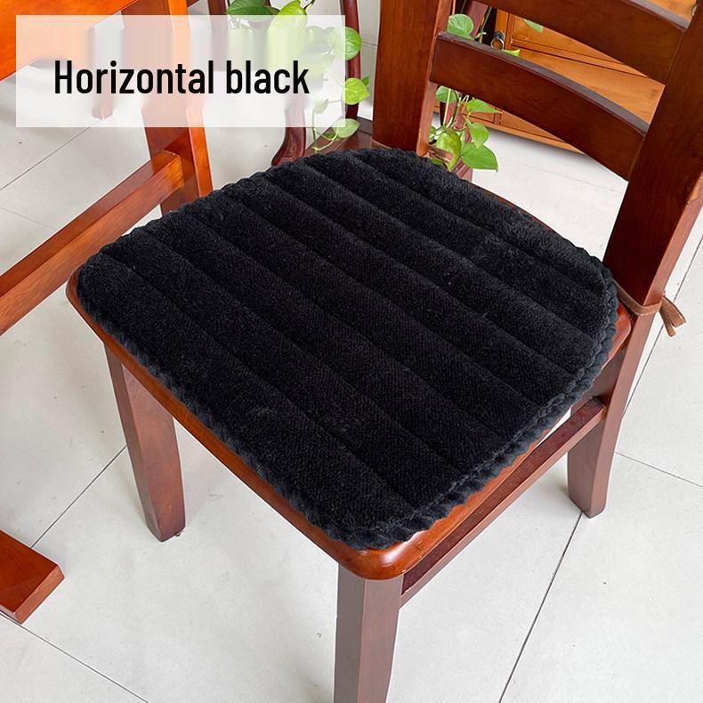 All-Season Non-Slip Cotton Linen Chair Cushion with Straps