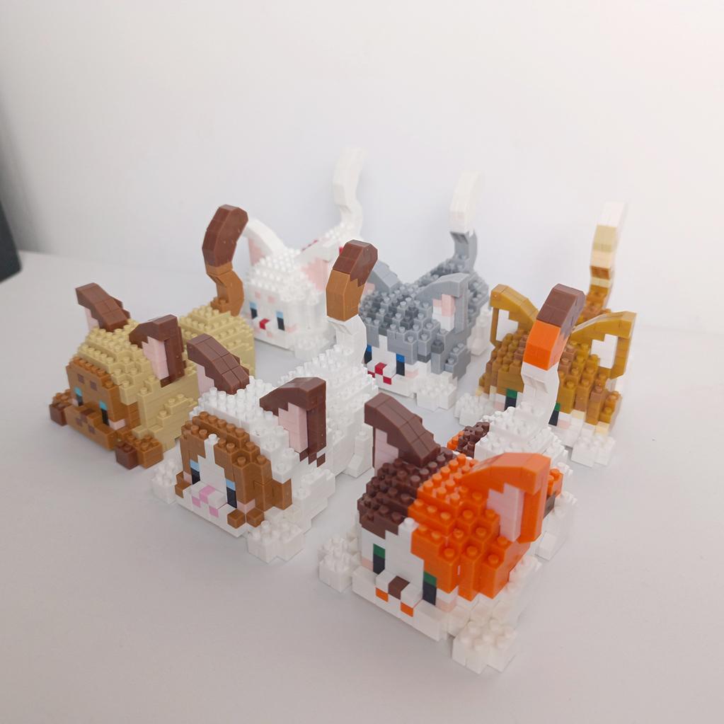 Набор игрушек-конструкторов Orange Cat Micro Mini: Создайте один из двух очаровательных стилей, несколько цветов для бесконечного веселья. Подарок