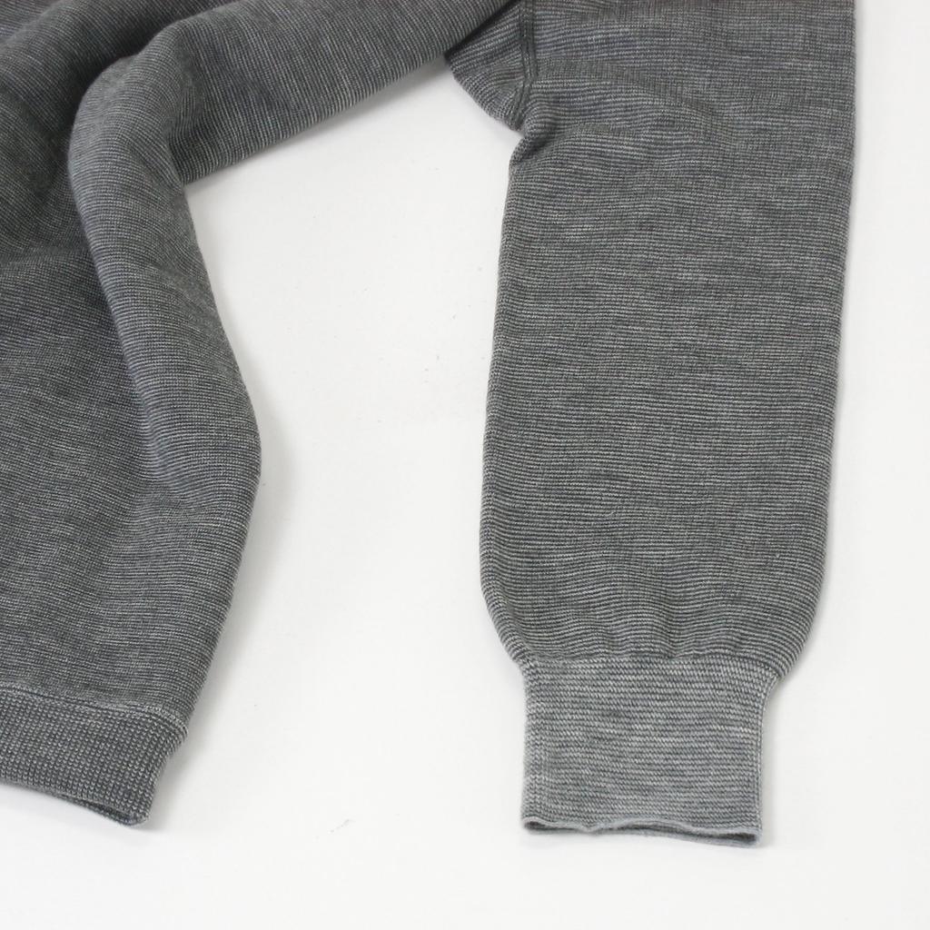 Mochihada Mochijoy long sleeve shirt for size L to mesh motorcycle cold protection V-neck men, LL, grey, brushed, warm, neat, innerwear,