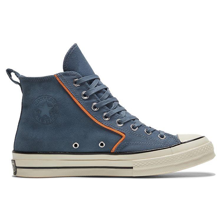 Converse Chuck Taylor All Star 1970s Casual Versatile High-Top Canvas Shoes Unisex Sneakers Deep-Blue 169370C