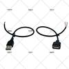 USB-удлинитель "папа-мама" для светодиодной ленты/вентилятора, питание и зарядка, двухжильный, с одной головкой, оголенные провода
