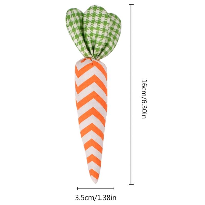Easter Festive Fabric Carrot Ornament Enhances Holiday Easter Party Happy Easter Day Decorations