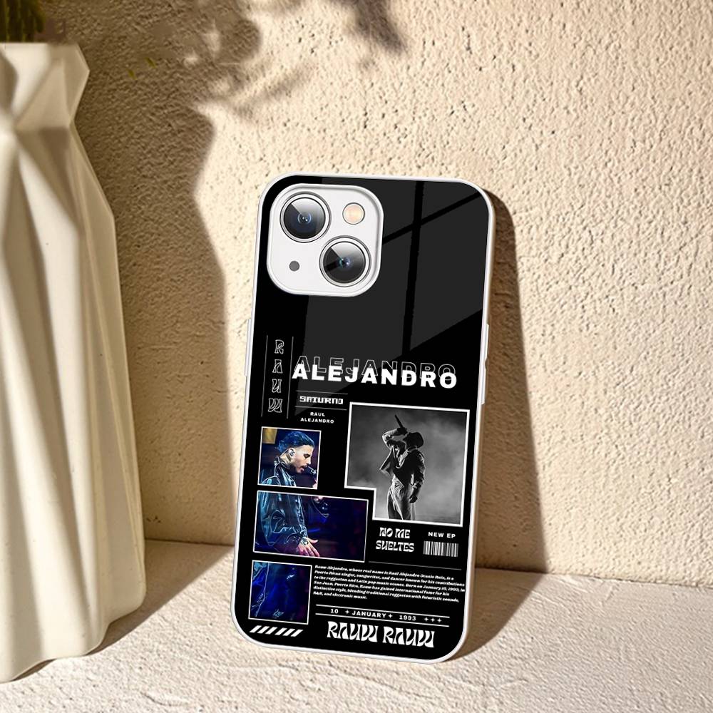 Epc Music R-Rauw Alejandro Rap Tempered Glass For Iphone 14 13 12 11 Pro Mini XS MAX 14Plus X XS XR Cover